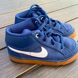 Blue Nikes size 10
